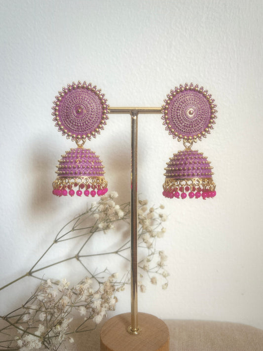 Pink Jhumkas