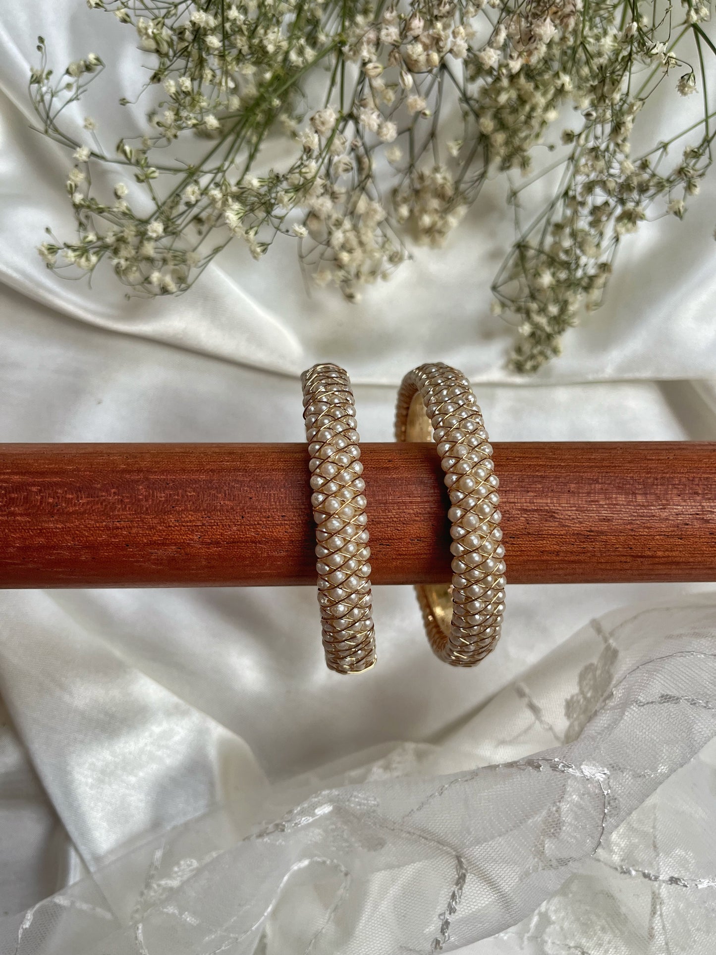 White Bangle Set