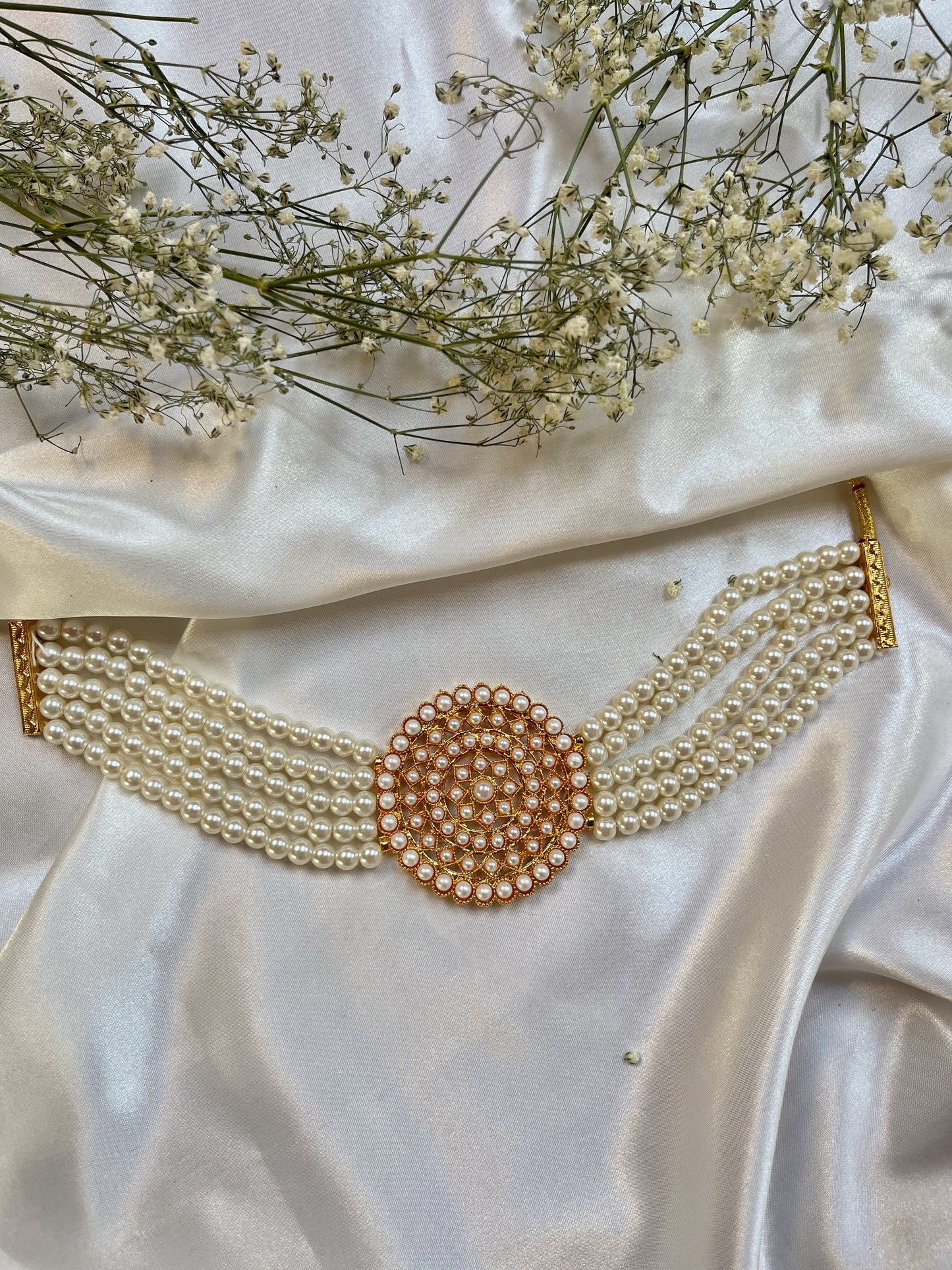 White Choker Necklace