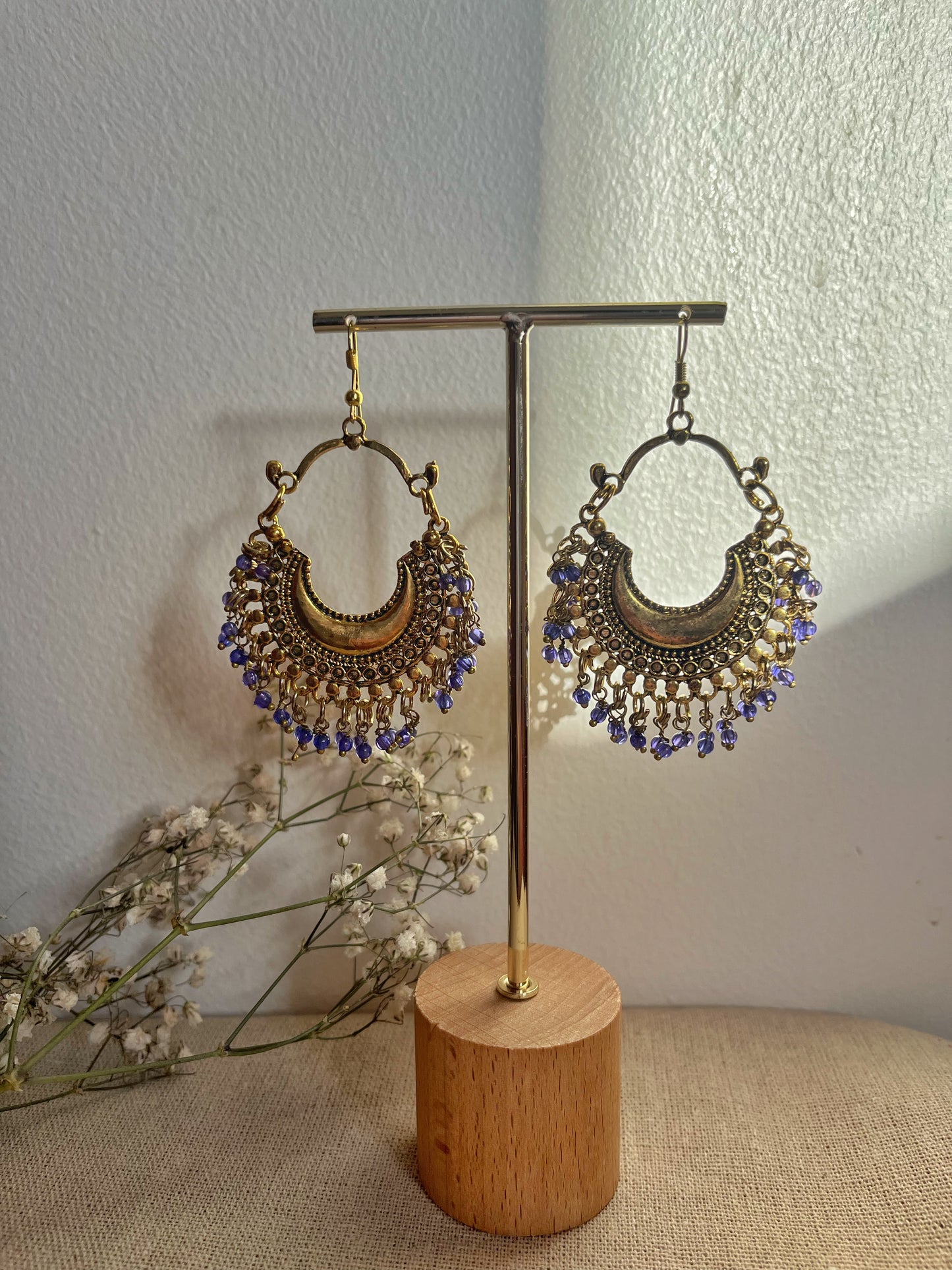 Purple Vintage Earrings