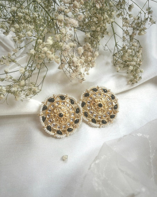 Simple Black and Gold Earrings