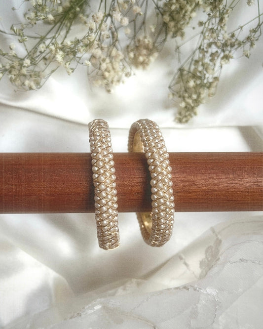 White Bangle Set