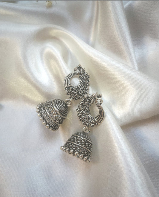 Small Oxidised Jhumkas